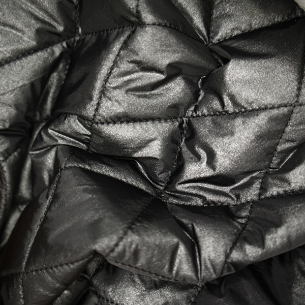Курточная стёганая ткань с синтепоном, цвет - Чёрный