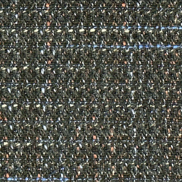 Тонкий костюмный твид (рогожка шерстяная), цвет - Синий