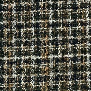 Тонкий костюмный твид (рогожка шерстяная), цвет - Мультиколор
