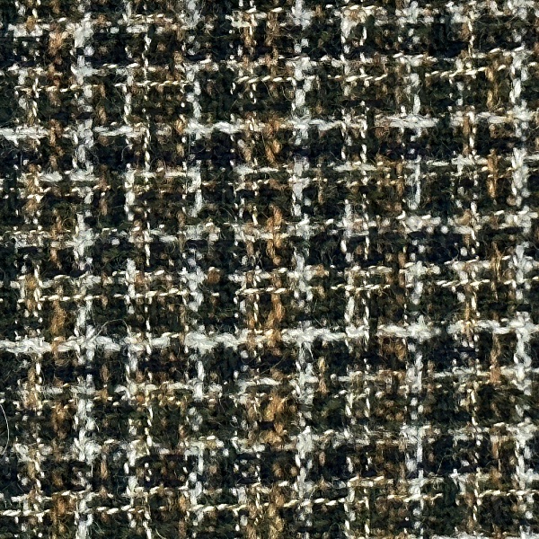 Тонкий костюмный твид (рогожка шерстяная), цвет - Мультиколор