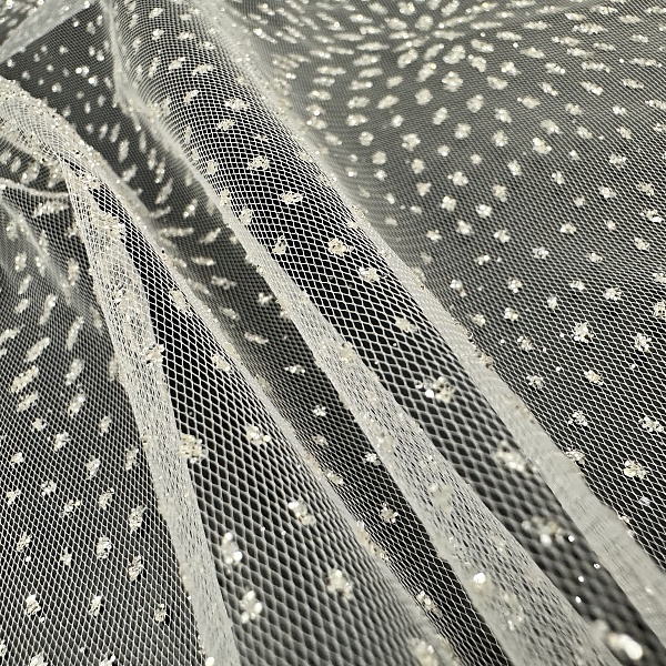 Сетка плательная, цвет - Белый