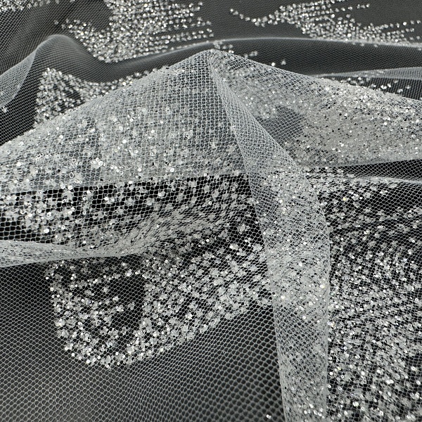 Сетка плательная, цвет - Белый