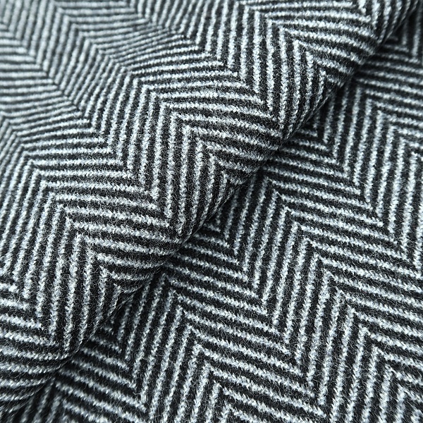 Пальтовая ткань, цвет - Черно-белый