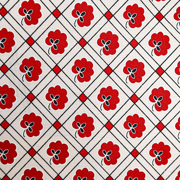 Перкаль плательный, цвет - Красный