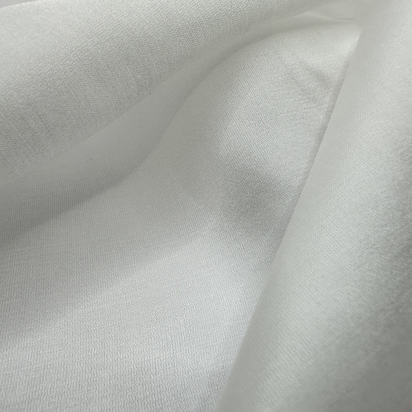 Шёлк-хлопок Сатин отбелённая для цифровой печати, для платков и для пошива одежды, цвет - Молочный