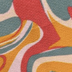 Полиэстер плательный, цвет - Мультиколор