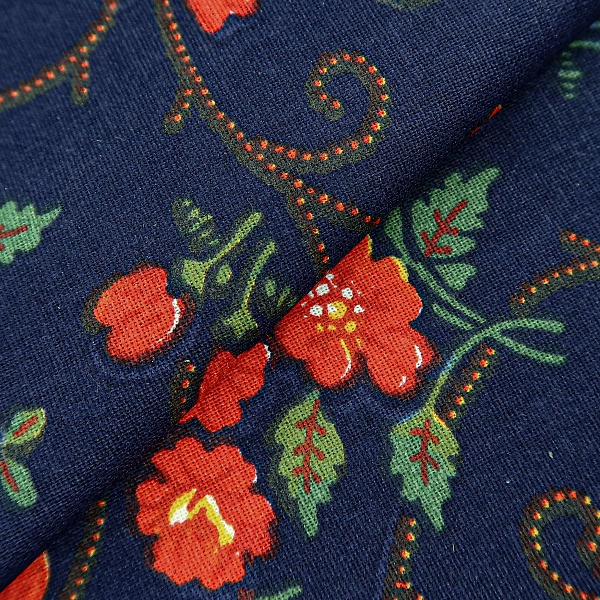 Перкаль плательный, цвет - Синий