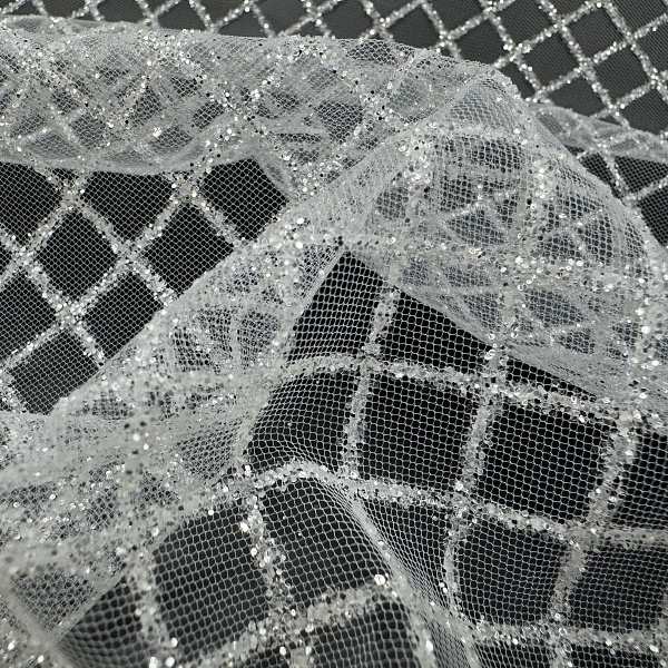 Сетка плательная, цвет - Белый