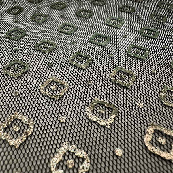 Полиэстер плательный, цвет - Чёрный