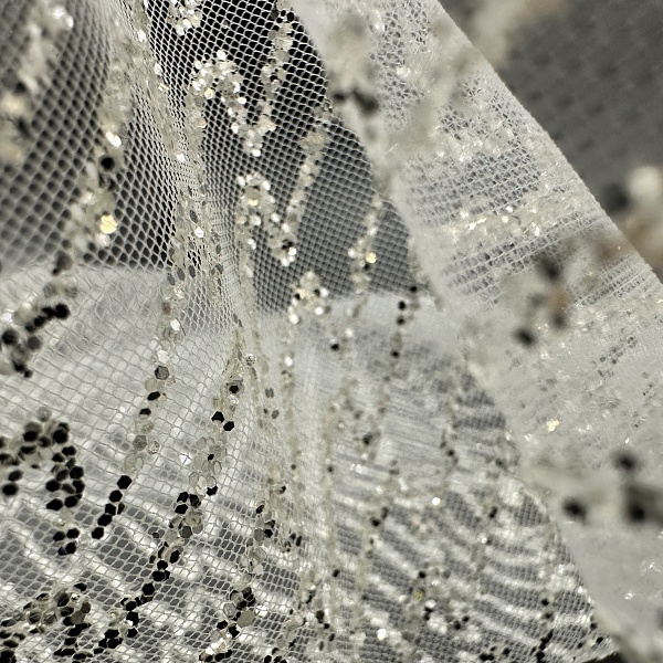 Сетка плательная, цвет - Белый
