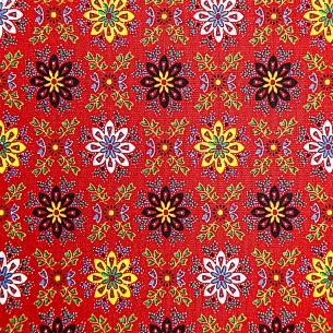 Перкаль плательный, цвет - Красный