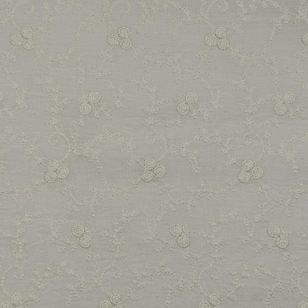 Полиэстер плательный, цвет - Молочный