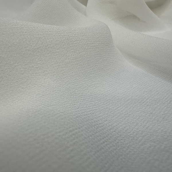 Шёлк шифон плательно-блузочный, цвет - Молочный