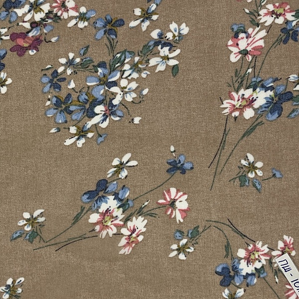 Шифон плательный, цвет - Мультиколор