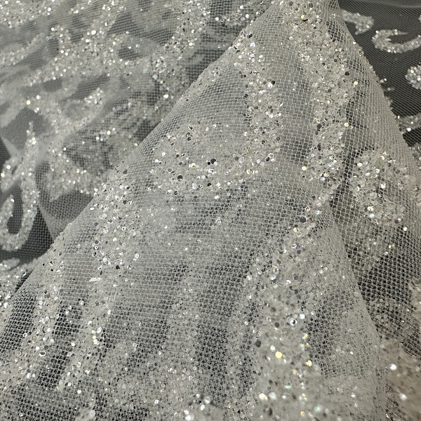 Сетка плательная, цвет - Белый