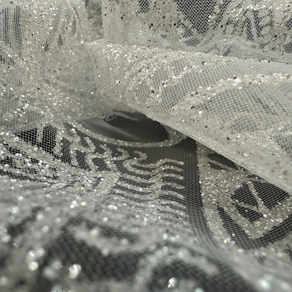 Сетка плательная, цвет - Белый