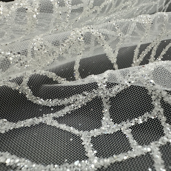 Сетка плательная, цвет - Белый