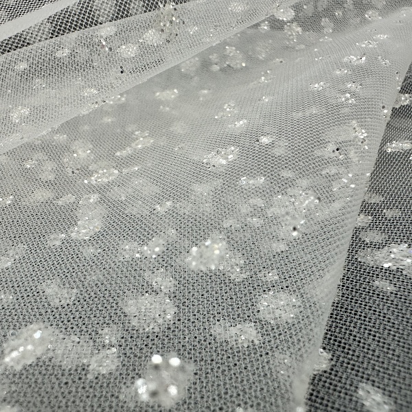 Сетка плательная, цвет - Белый