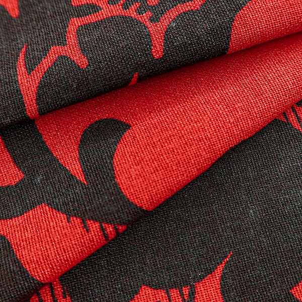 Перкаль плательный, цвет - Красный