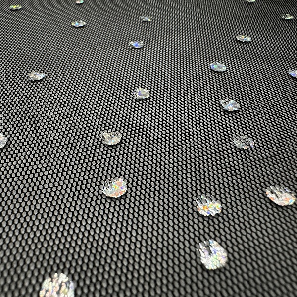 Полиэстер плательный, цвет - Чёрный