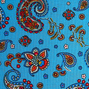 Ситец плательный, цвет - Голубой