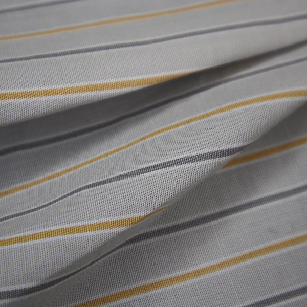 Рубашечная ткань в полоску, цвет - Серый