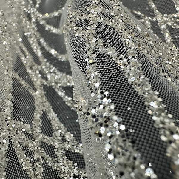 Сетка плательная, цвет - Белый