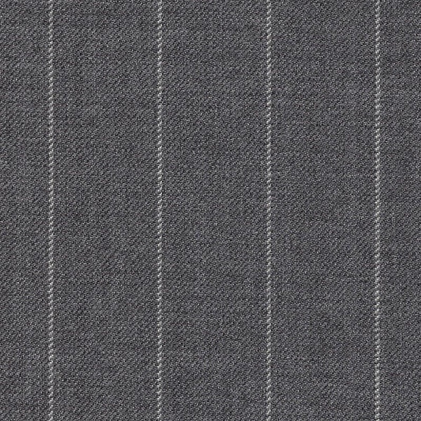 Ткань костюмная, цвет - Серый в полоску