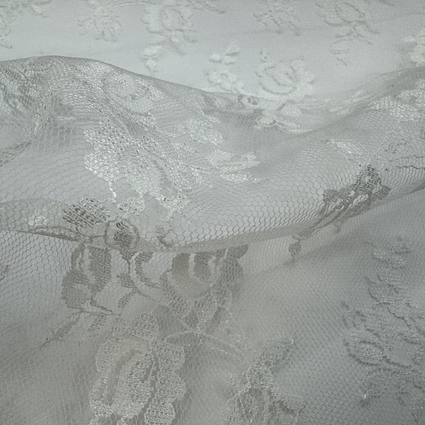 Кружево плательное, цвет - Белый