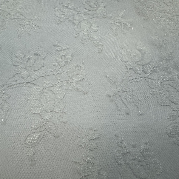 Кружево плательное, цвет - Белый