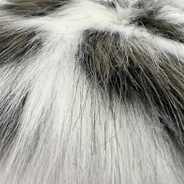 Экомех пальтовый, цвет - Бело-коричневый