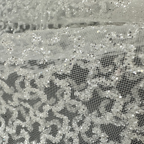 Сетка плательная, цвет - Белый