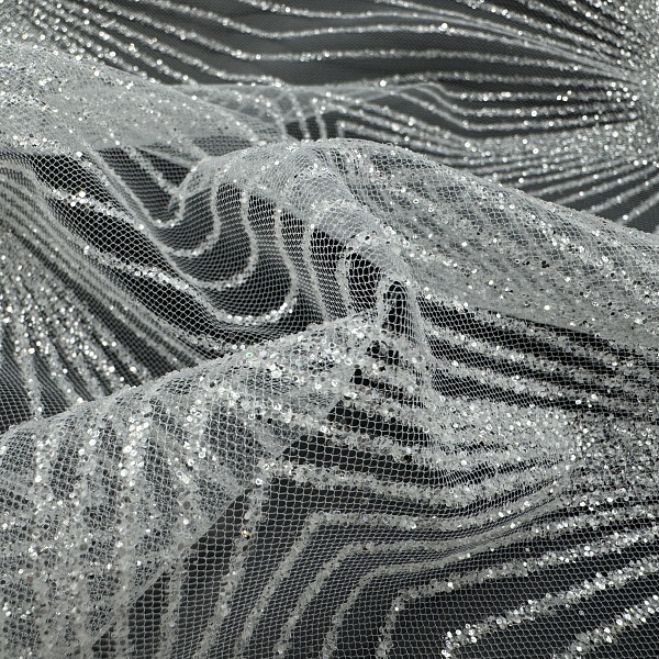 Сетка плательная, цвет - Белый