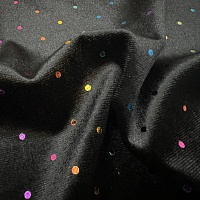 Полиэстер костюмный, цвет - Чёрный