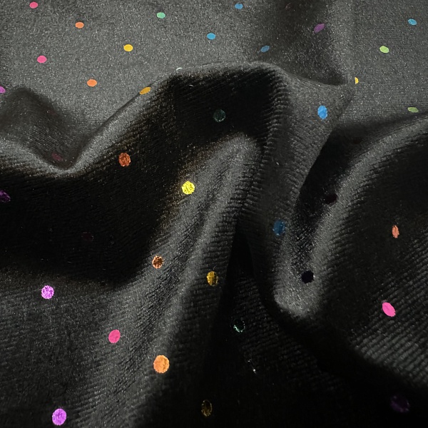 Полиэстер костюмный, цвет - Чёрный