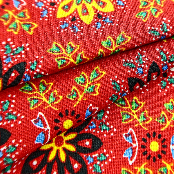 Перкаль плательный, цвет - Красный