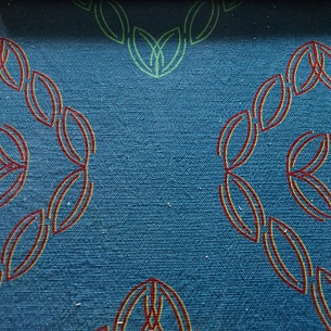 Лён, цвет - Синий