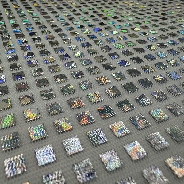 Полиэстер плательный, цвет - Мультиколор