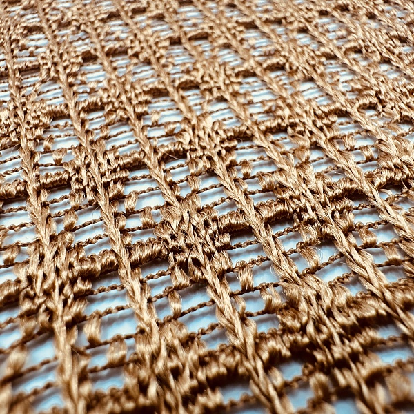 Кружево плательное, цвет - Медный