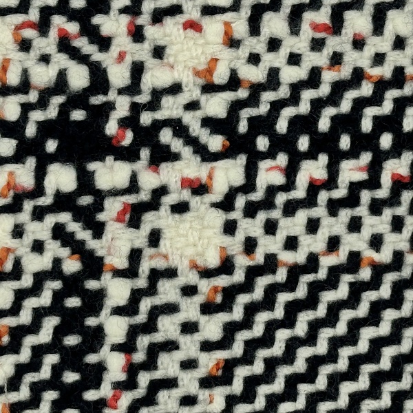 Кашемир пальтовый, цвет - Чёрно-белый