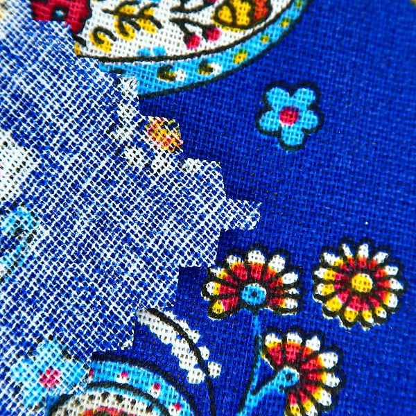 Ситец плательный, цвет - Синий