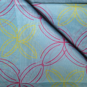 Полиэстер, цвет - Голубой