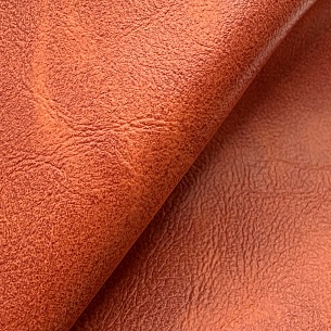 Искусственная кожа курточно-плащевая, цвет - Коралловый