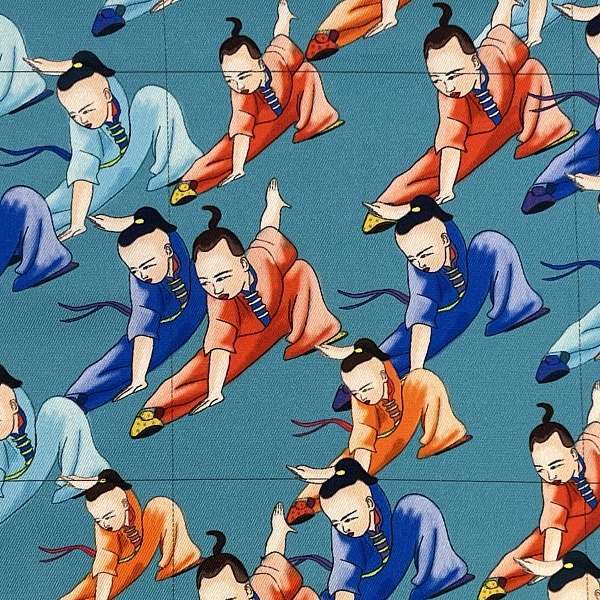 Полиэстер костюмный, цвет - Голубой