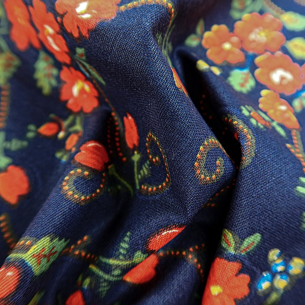 Перкаль плательный, цвет - Синий