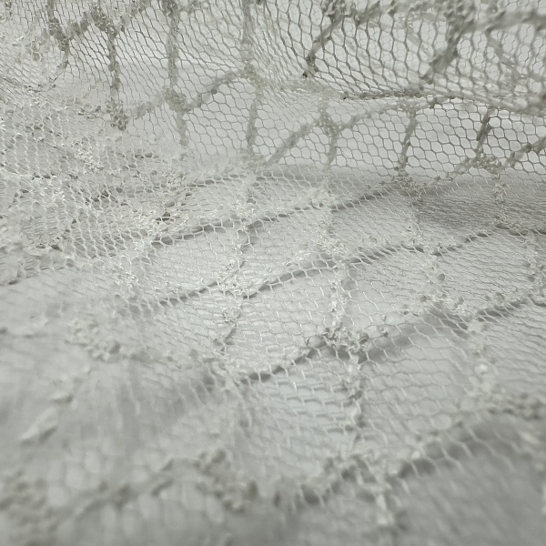 Кружево плательное, цвет - Белый