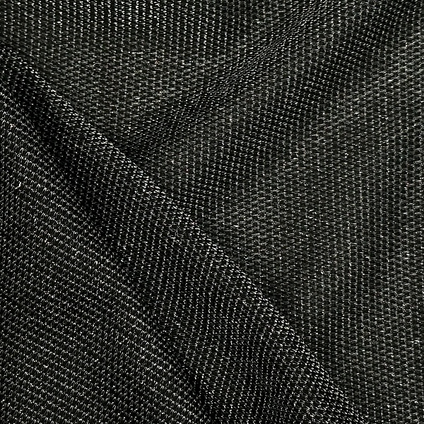 Полиэстер плательный, цвет - Чёрно-серебряный