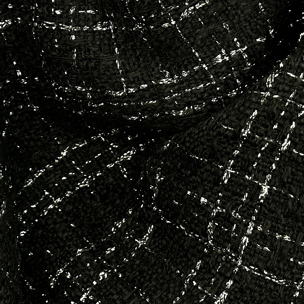 Твид "Шанель", цвет - Чёрный