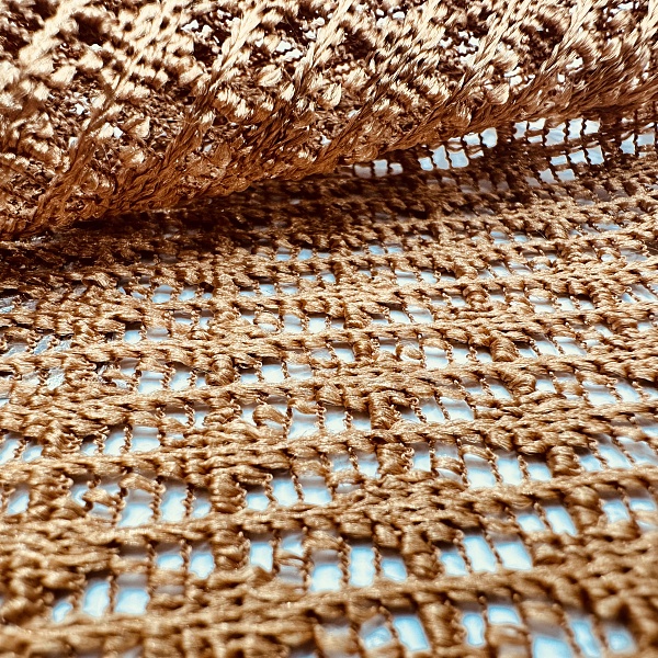 Кружево плательное, цвет - Медный