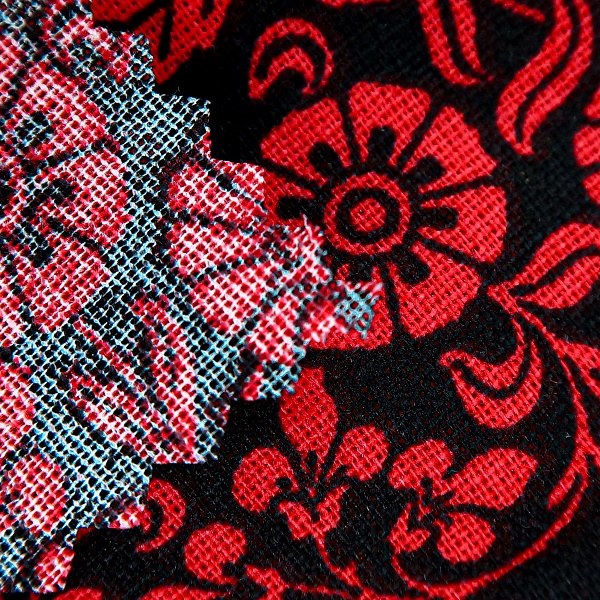 Ситец плательный, цвет - Красный